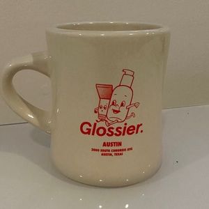 Glossier Austin 2019 pop-up mug